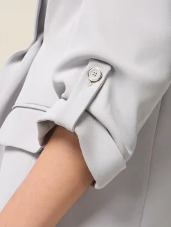 Blazer aperto in tessuto fluido
