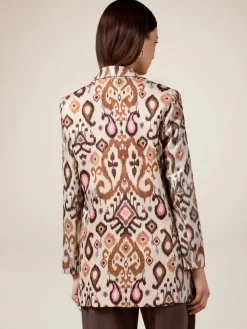 Blazer con ricamo in paillettes