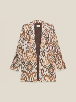 Blazer con ricamo in paillettes