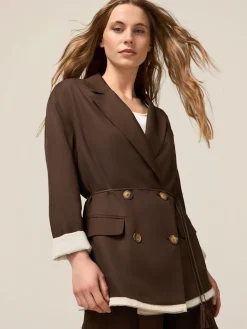 Blazer destrutturato con cintura