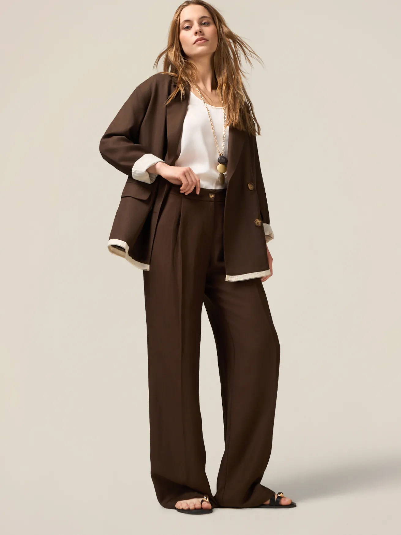 Blazer destrutturato con cintura