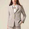 Blazer fluido misto viscosa