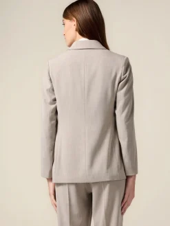Blazer fluido misto viscosa