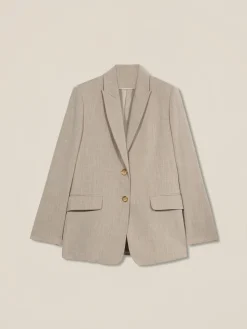 Blazer fluido misto viscosa