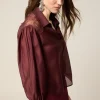 Blusa con inserti in pizzo