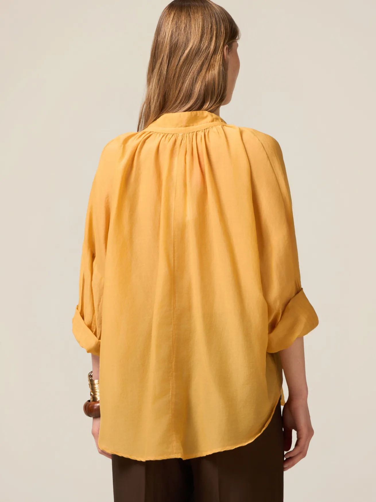 Blusa in mussola misto seta