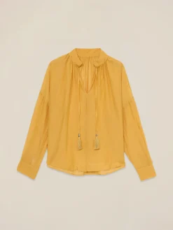 Blusa in mussola misto seta