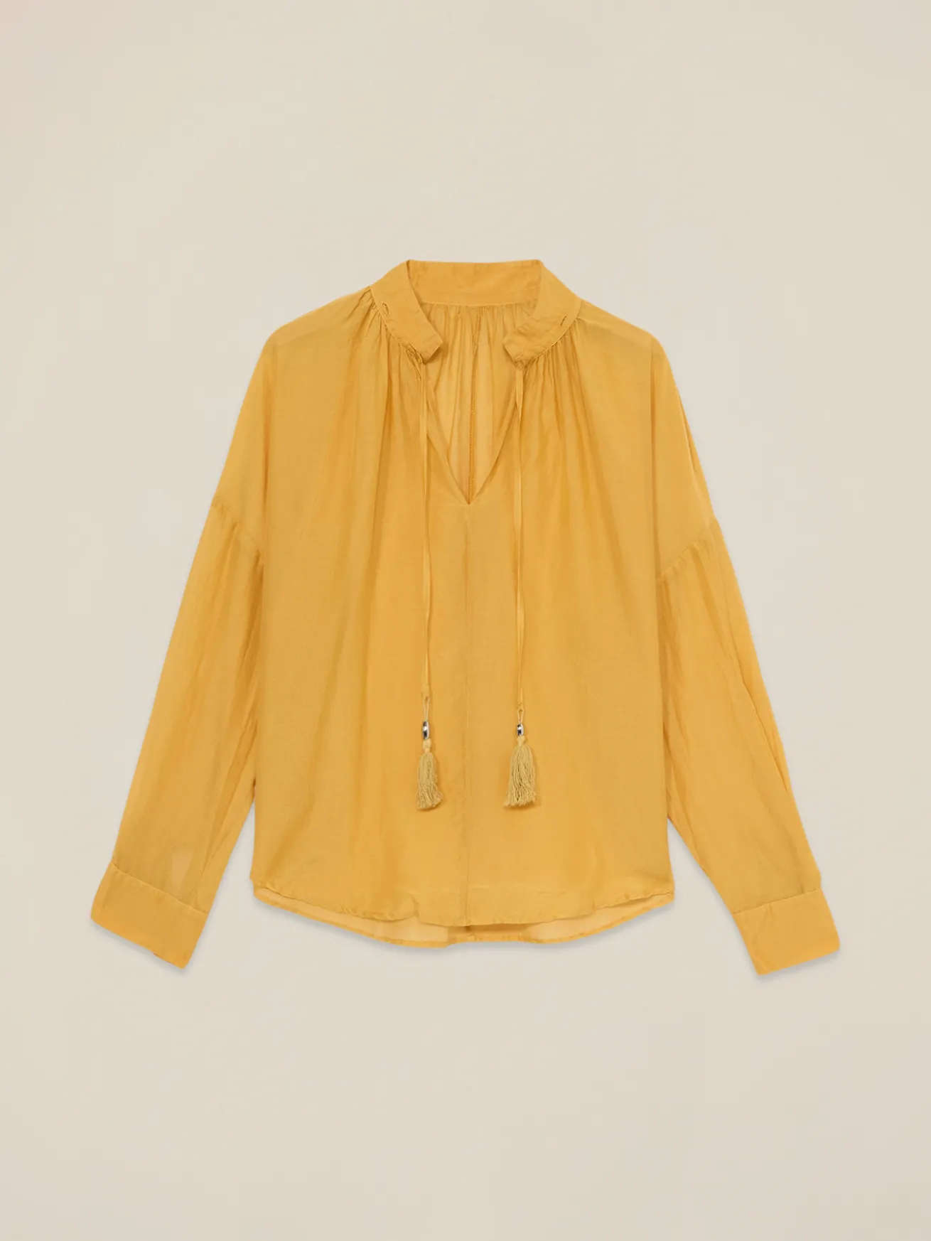 Blusa in mussola misto seta