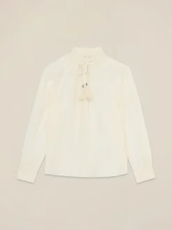 Blusa in mussola misto seta