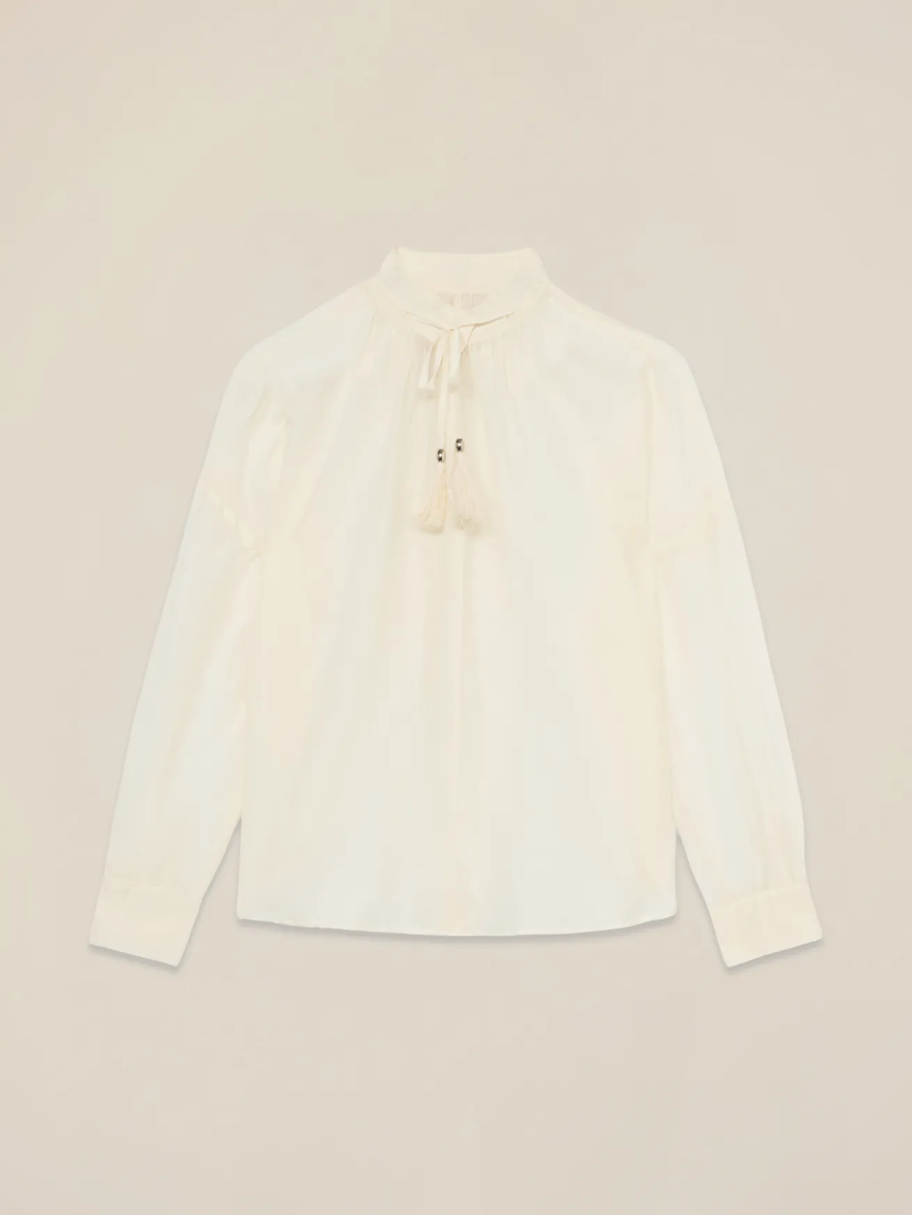 Blusa in mussola misto seta