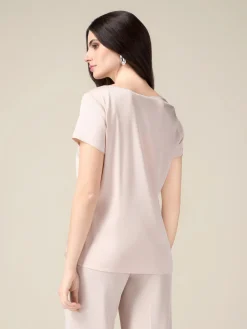 Blusa in raso misto viscosa