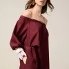 Blusa off shoulders in cotone