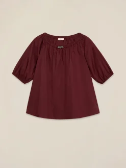 Blusa off shoulders in cotone