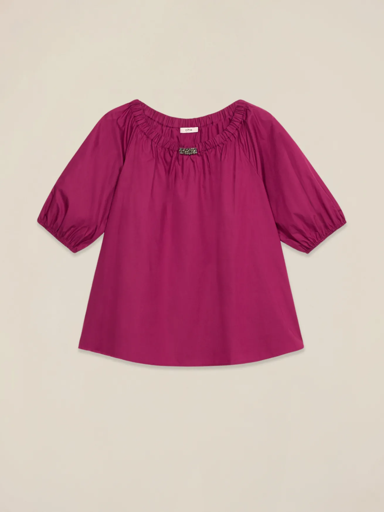 Blusa off shoulders in cotone