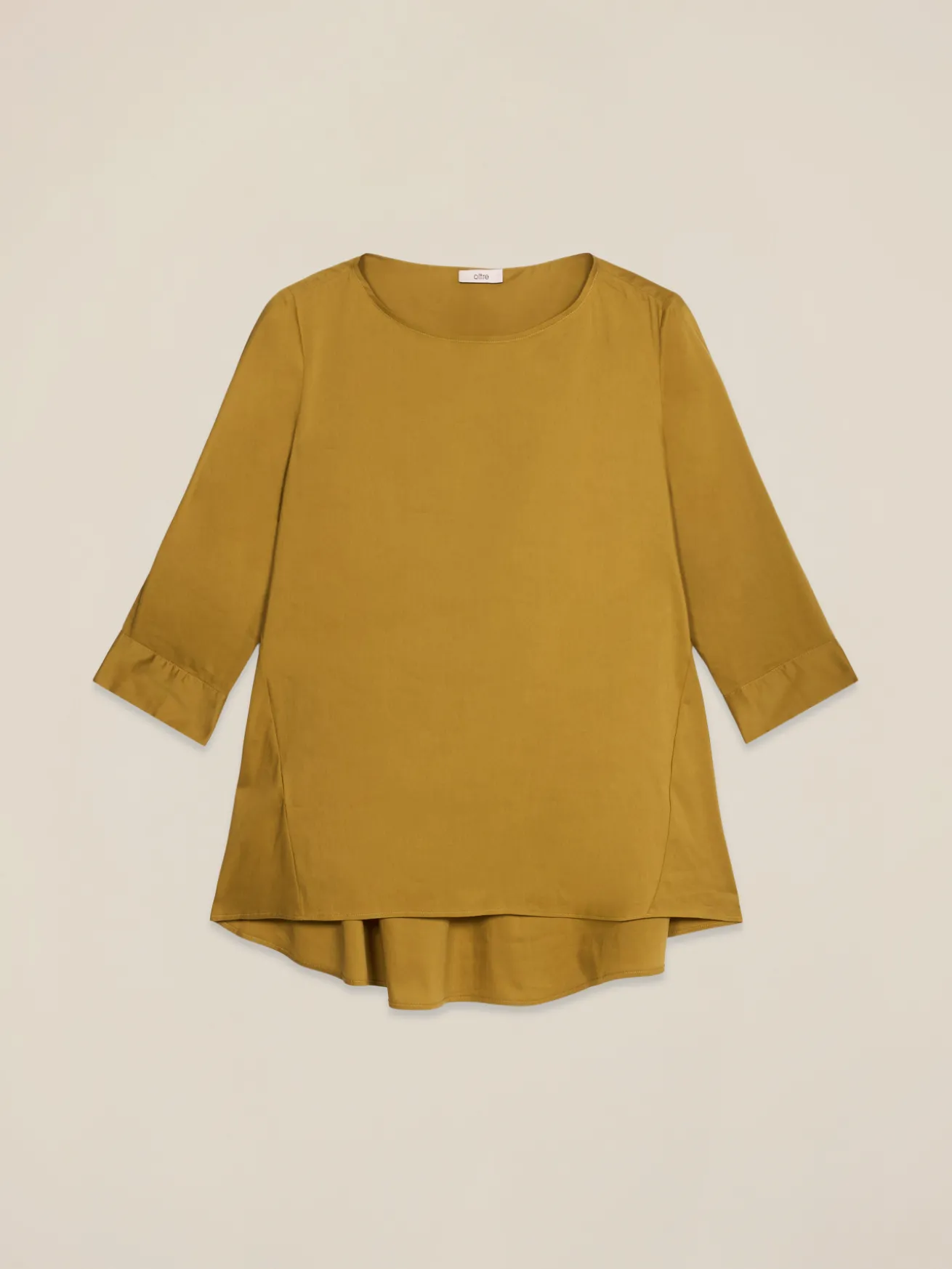 Blusa over misto cotone