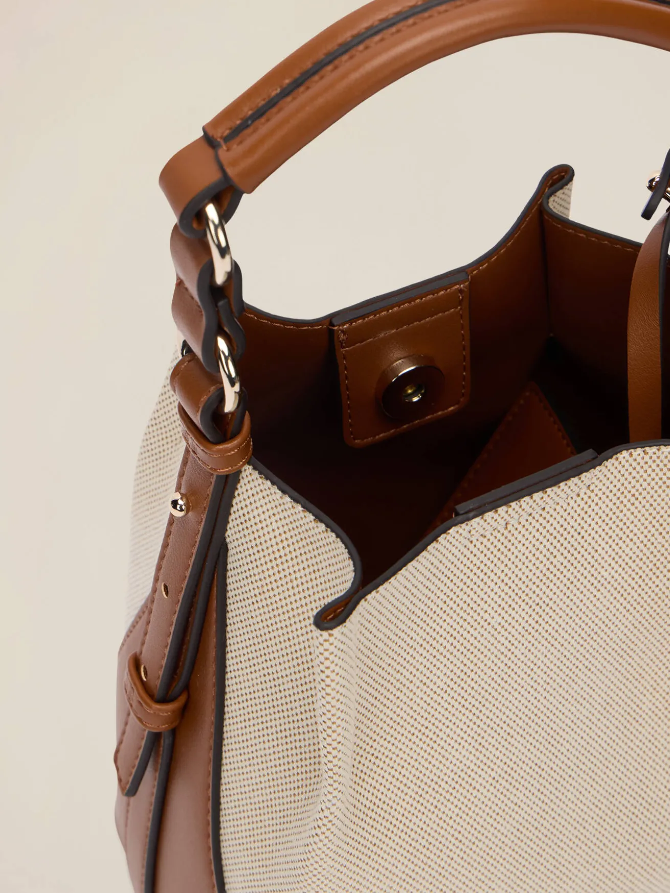 Borsa a secchiello in canvas