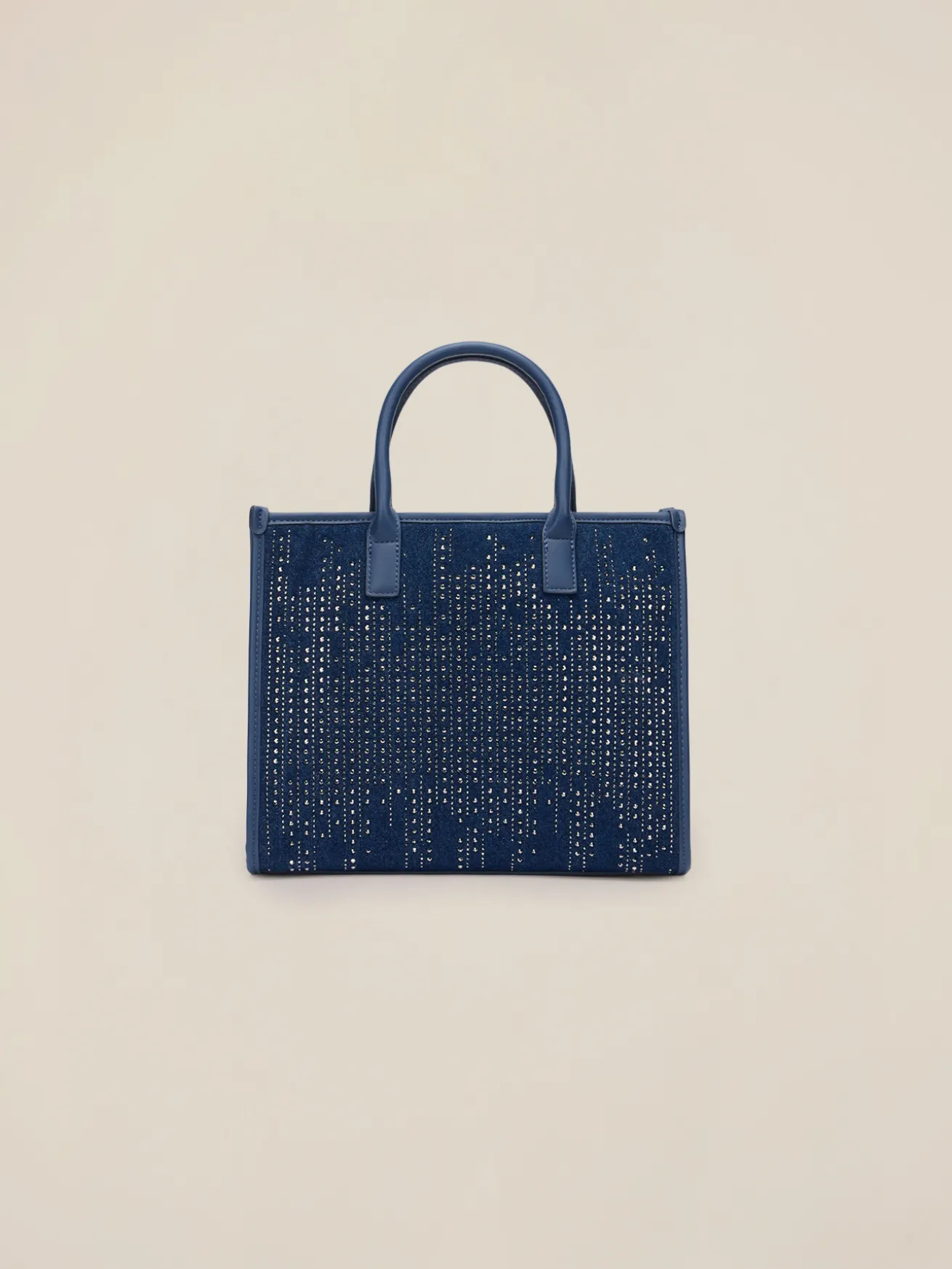 Borsa bauletto con cristalli