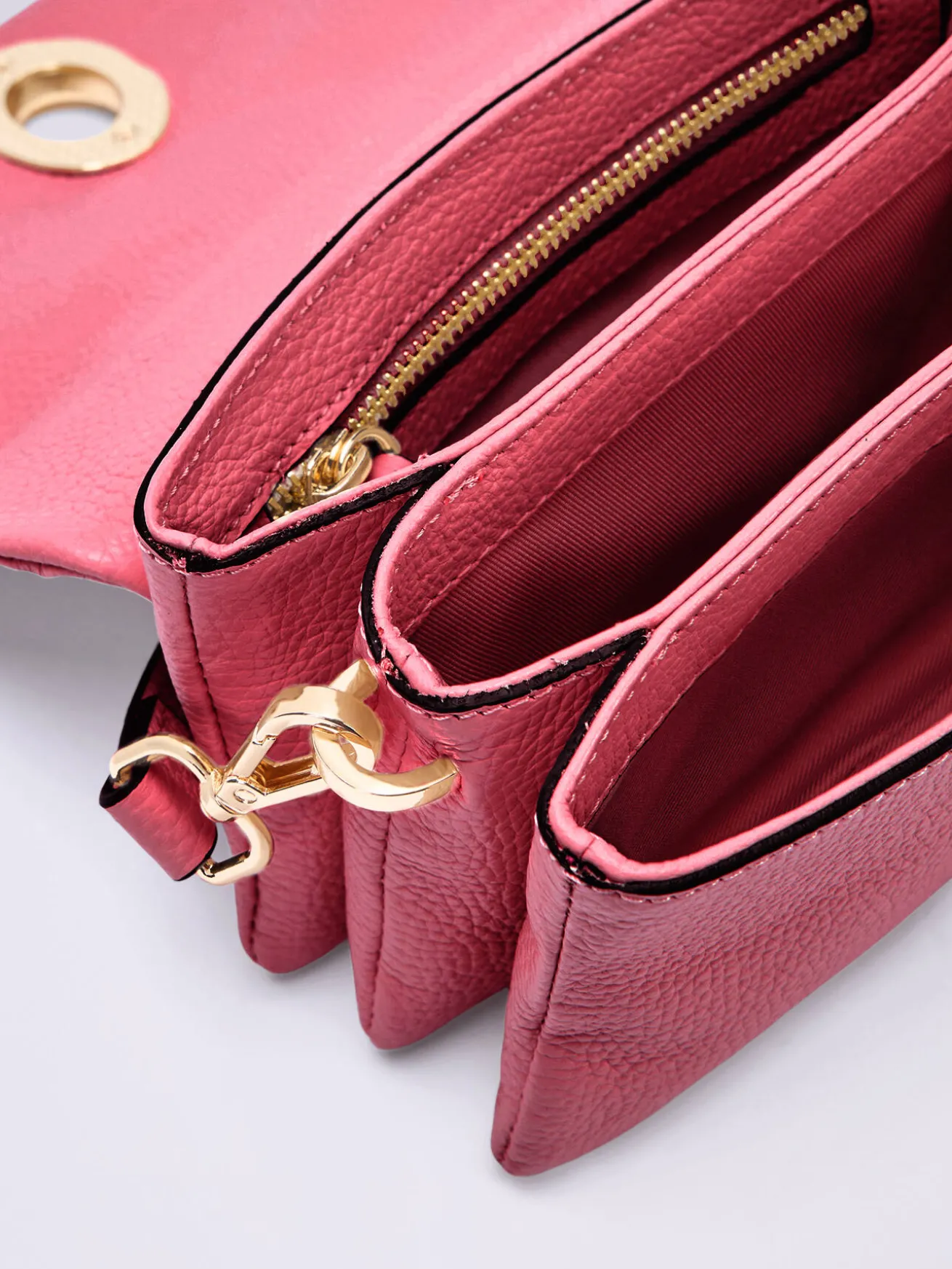 Borsa crossbody in vera pelle