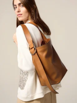 Borsa hobo vera pelle con pochette
