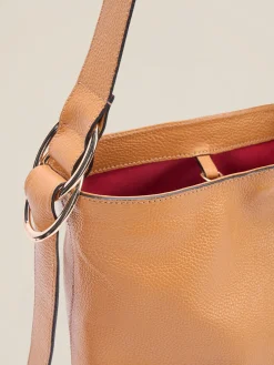 Borsa hobo vera pelle con pochette