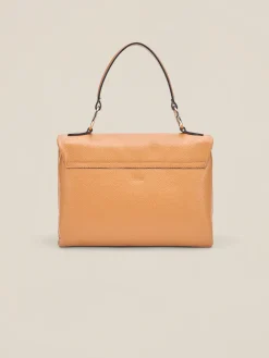 Borsa satchel in vera pelle