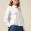 Camicia boxy con ricami