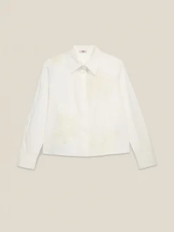Camicia boxy con ricami