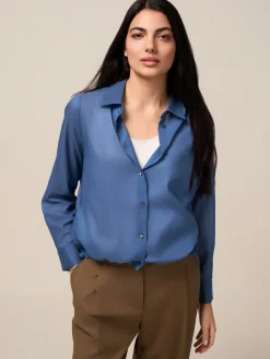Camicia con coulisse al fondo