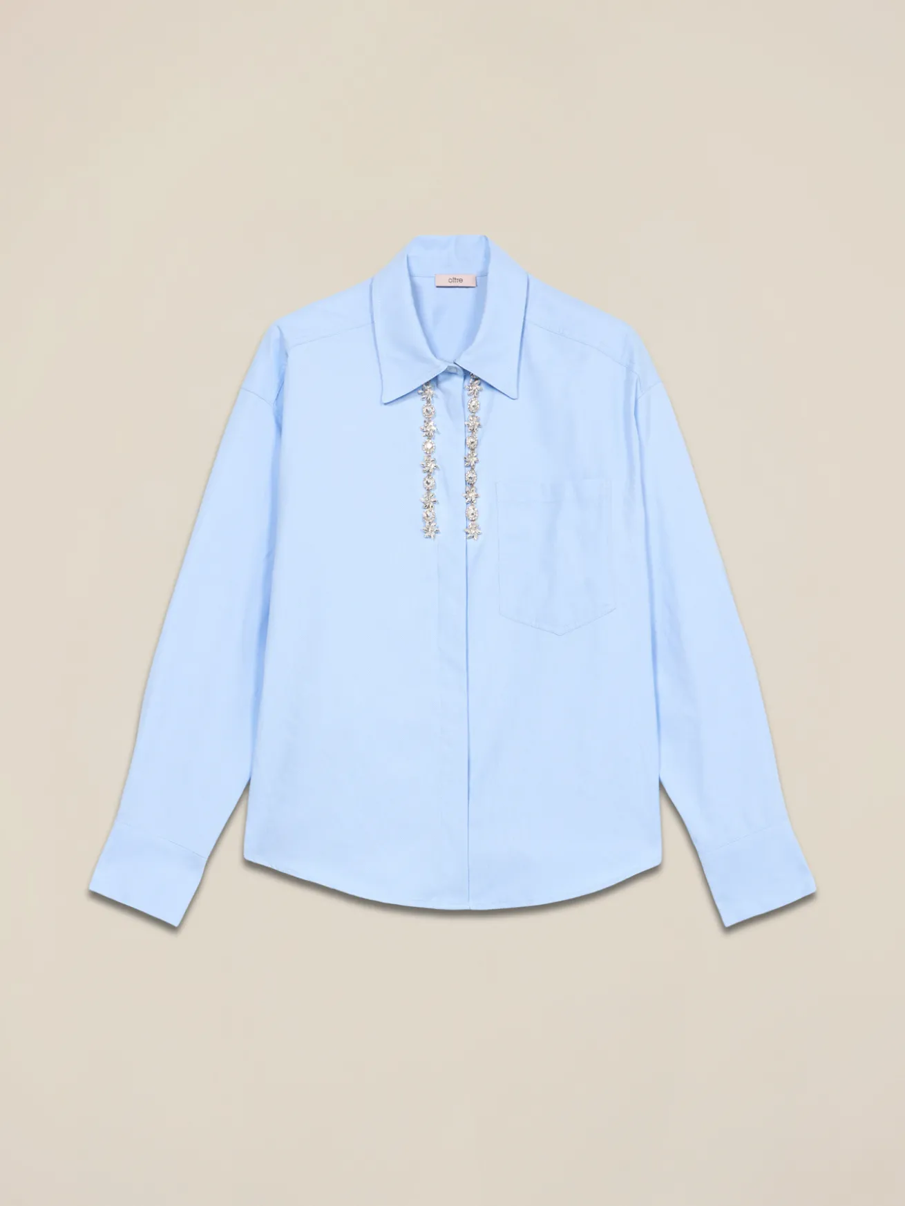 Camicia con ricamo gioiello