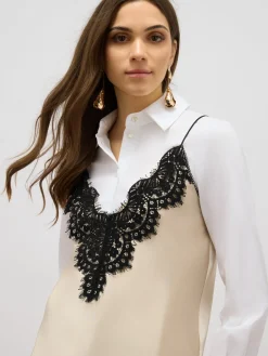 Camicia con top sovrapposto