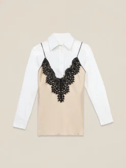 Camicia con top sovrapposto