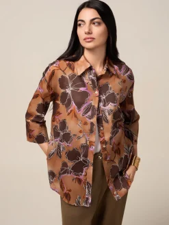 Camicia in cotone fantasia