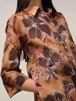 Camicia in cotone fantasia