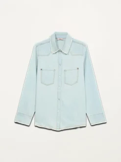 Camicia in denim stone washed