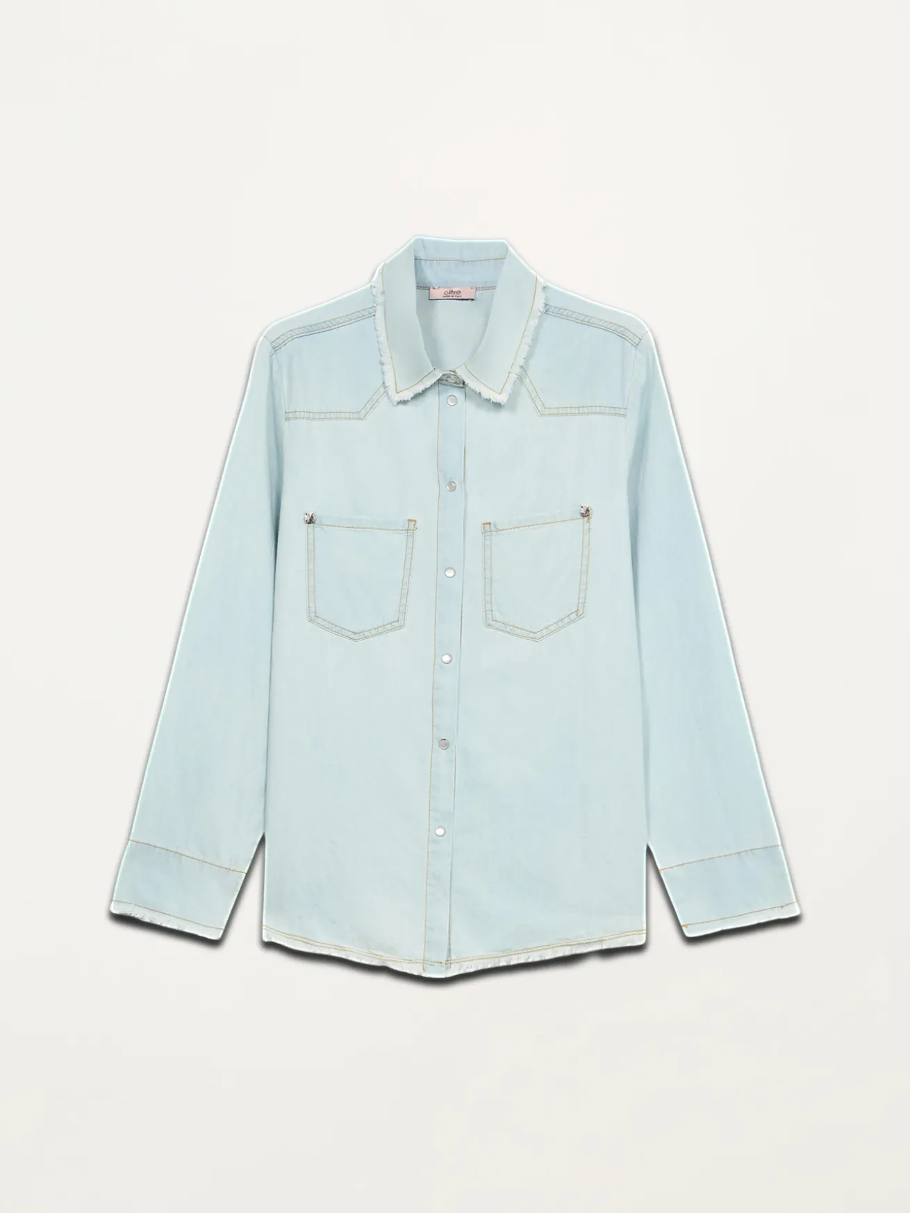 Camicia in denim stone washed