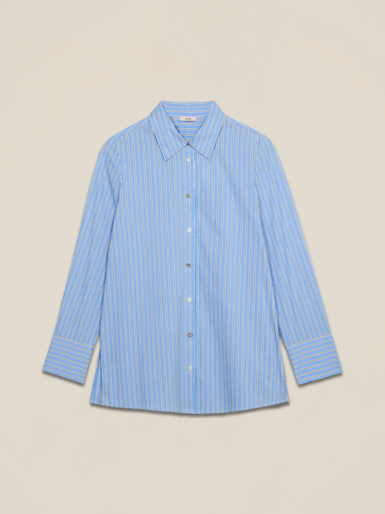 Camicia in popeline a righe