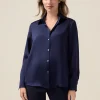 Camicia in raso fluido