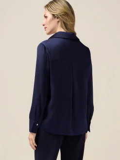 Camicia in raso fluido