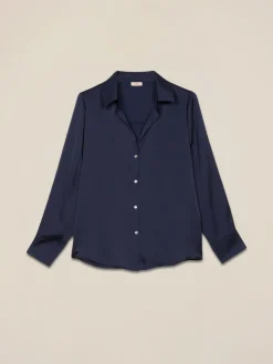 Camicia in raso fluido