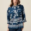 Camicia in viscosa fantasia