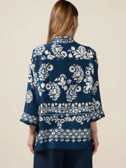 Camicia in viscosa fantasia