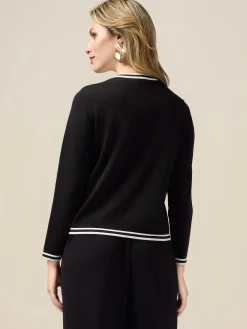 Cardigan ad effetto giacca