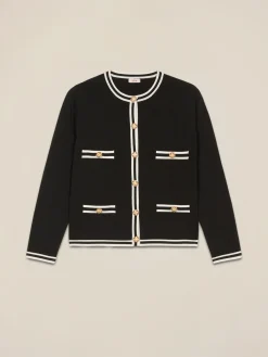 Cardigan ad effetto giacca