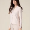Cardigan in maglia fine con perle