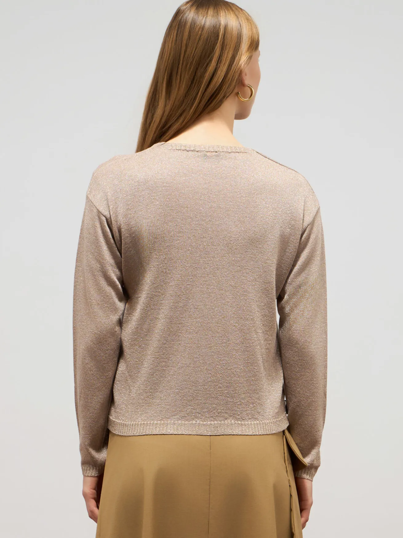 Cardigan lurex misto viscosa