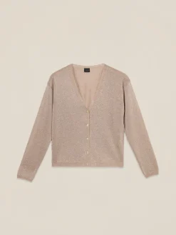 Cardigan lurex misto viscosa