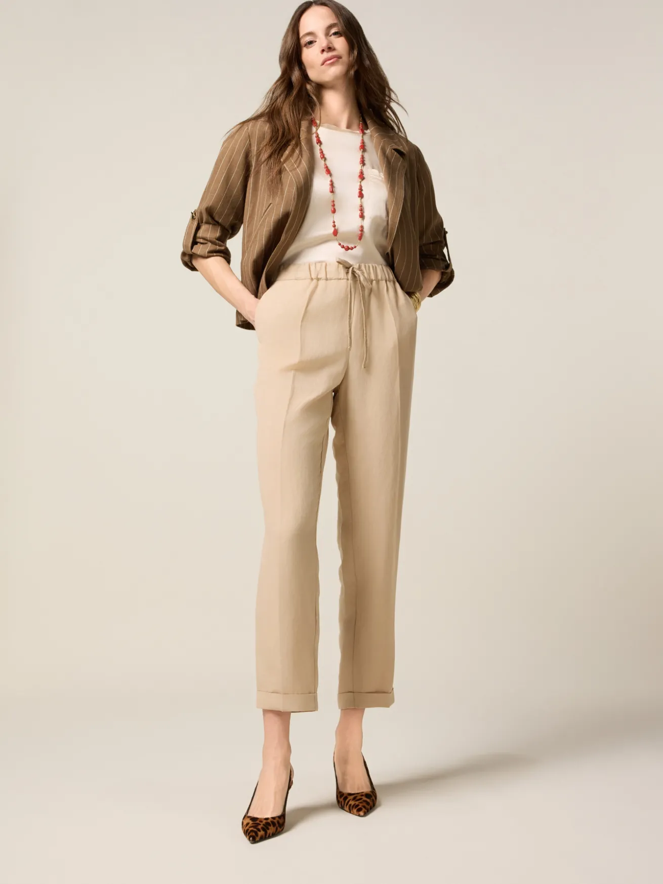 Chinos misto lino