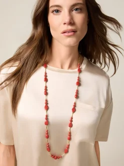 Collana lunga con pietre