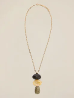 Collana lunga con pietre
