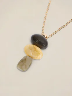 Collana lunga con pietre